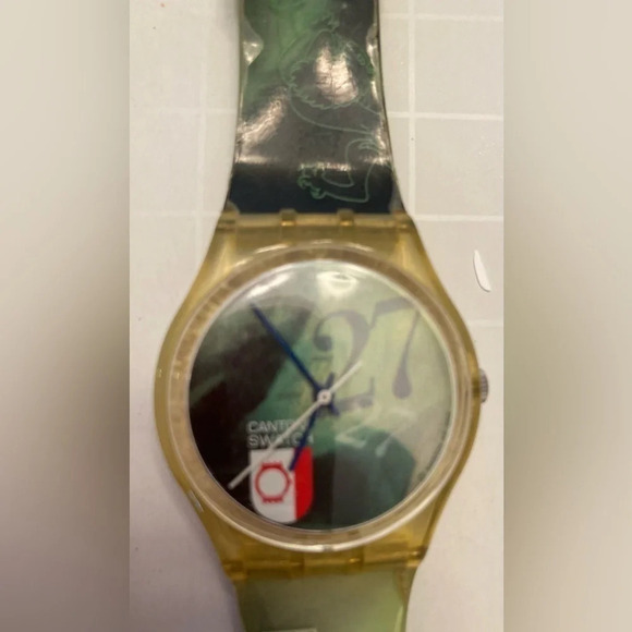 SWATCH Watch Vintage Olympics Men’s Women’s Unisex Multi-National Flags RARE HTF - Picture 3 of 10